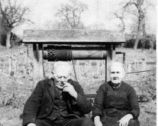 ThomasandSarahTeale2 (2) Thomas and Sarah Teale in the garden of Cumsey Cottage (Photo formerly mis-attributed as Moseley)