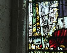 Kempe The Brodie memorial window is by CE Kempe. Note his trademark wheatsheaf