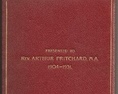 SCAN0114 Illuminated testimonial presented to Rev Pritchard on his retirement in 1931. Contains the names of nearly 200 parishioners.