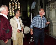 S4206 Gerry Regan, Graeme Wilson, John Williams at the installation of the millennium window